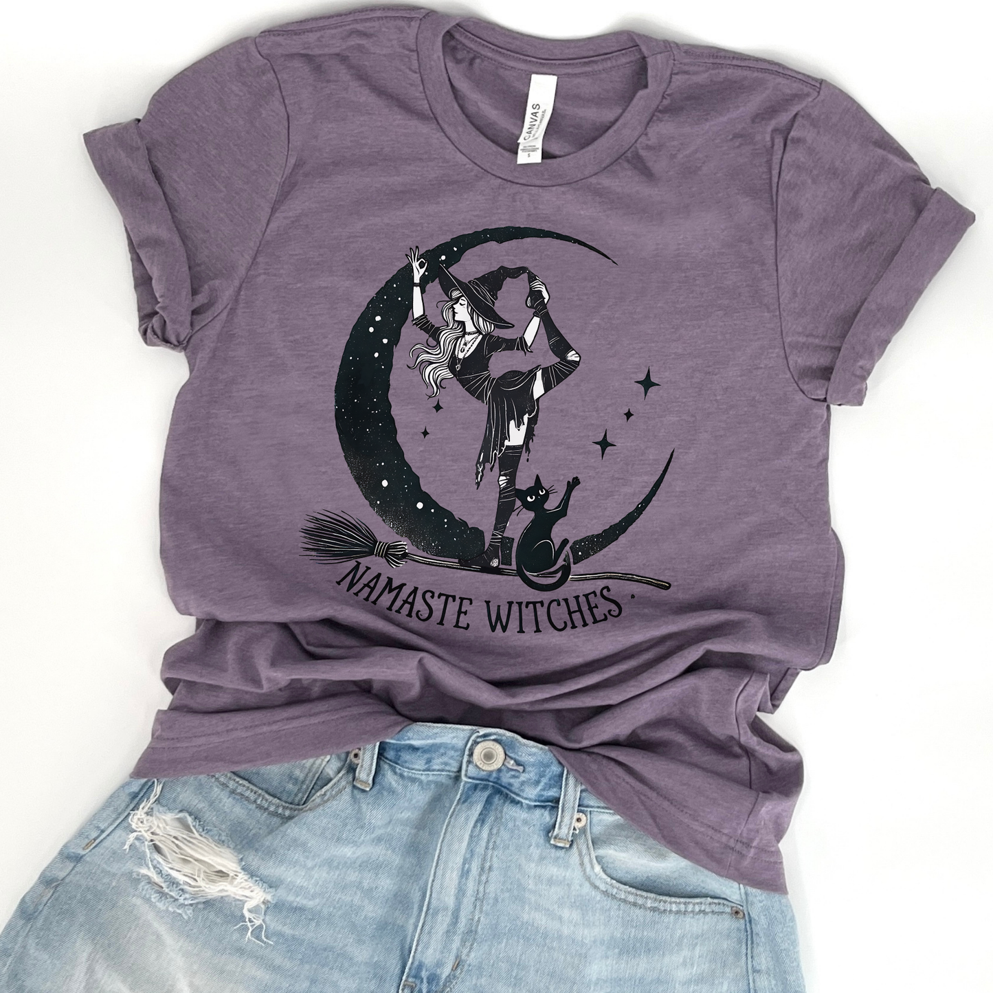 Namaste witches halloween t-shirt, Assorted colors