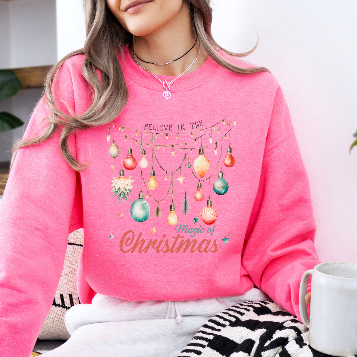 Believe in the Magic of Christmas women's sweatshirt