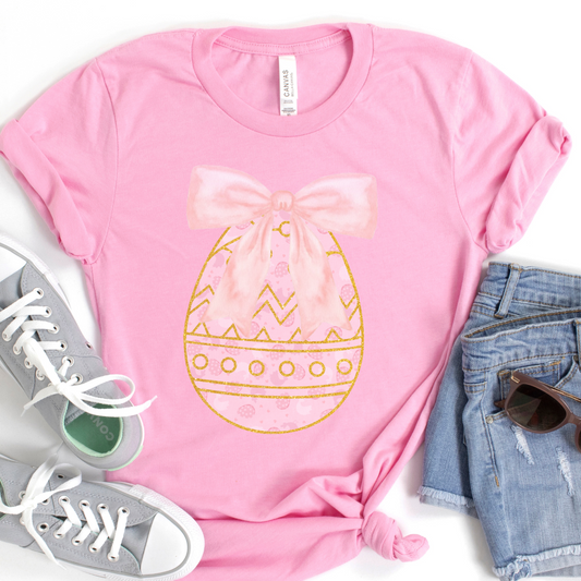 Oversized Easter egg graphic t-shirt