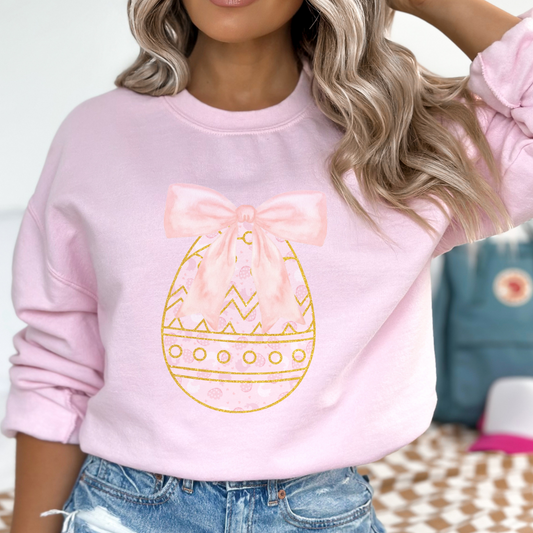 Oversize Easter egg women's graphic sweatshirt