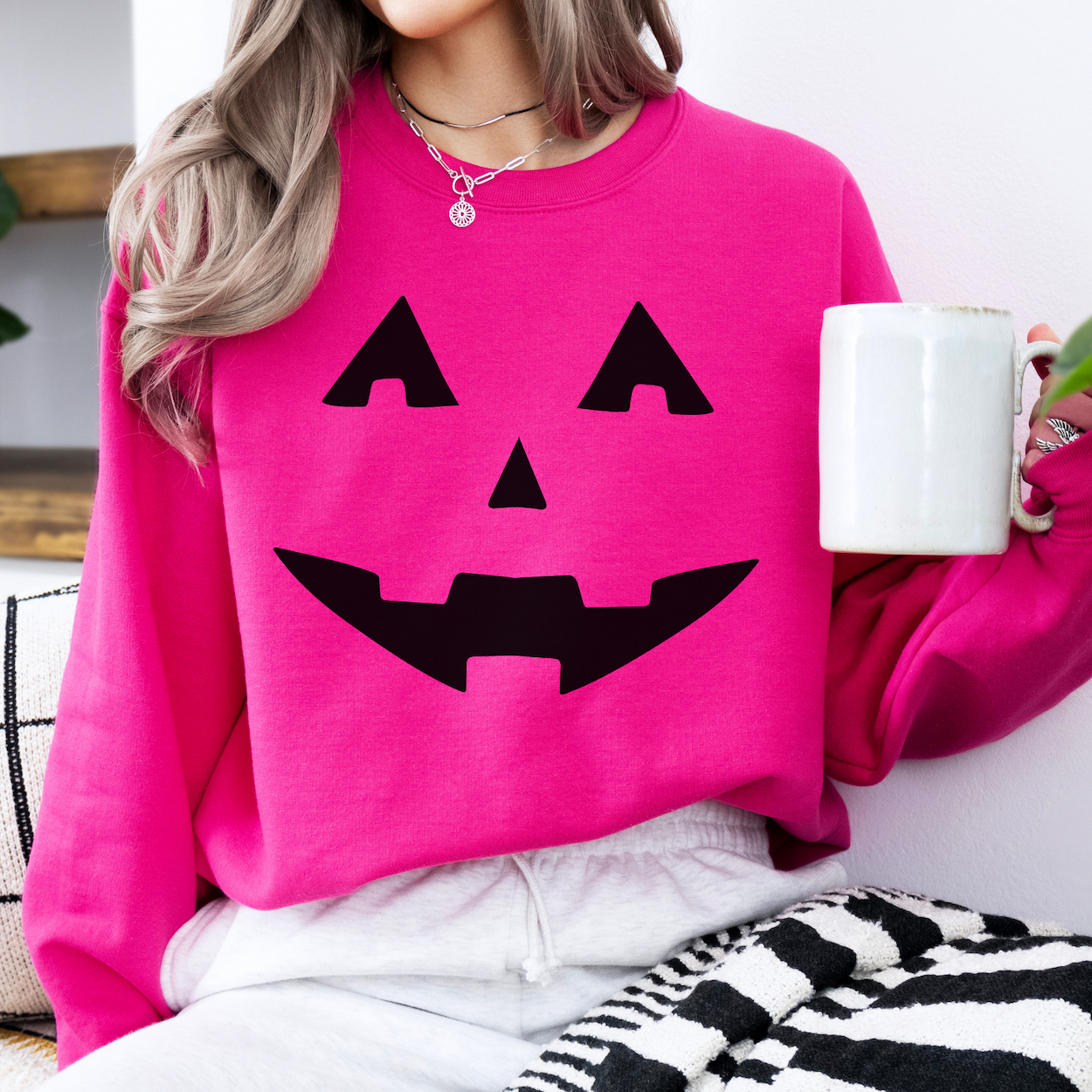 Spooky pumpkin face sweatshirt