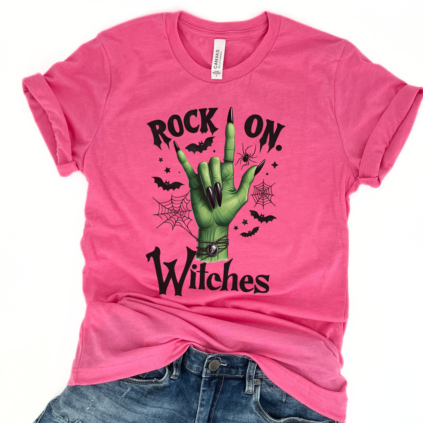 Rock on witches Halloween t-shirt