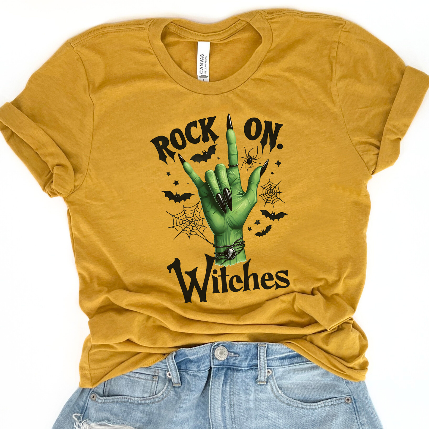 Rock on witches Halloween t-shirt