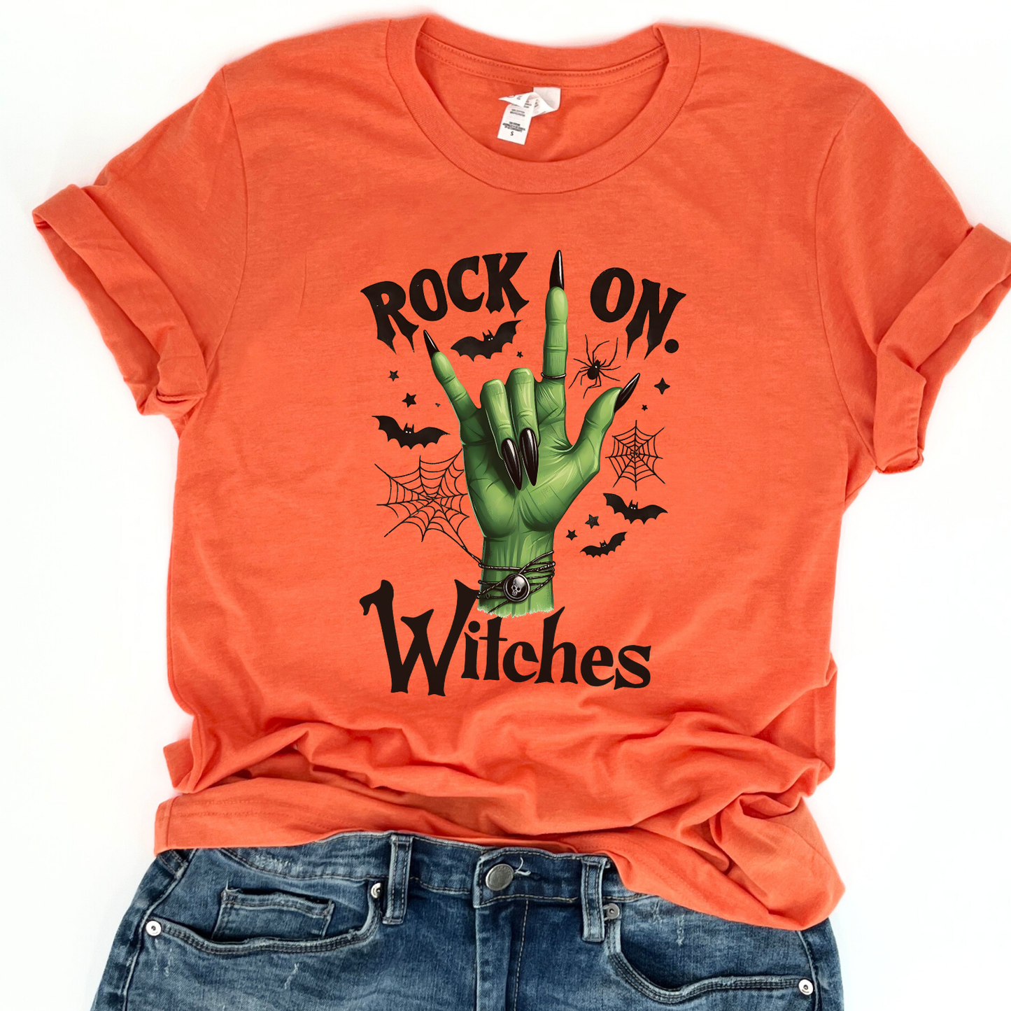 Rock on witches Halloween t-shirt