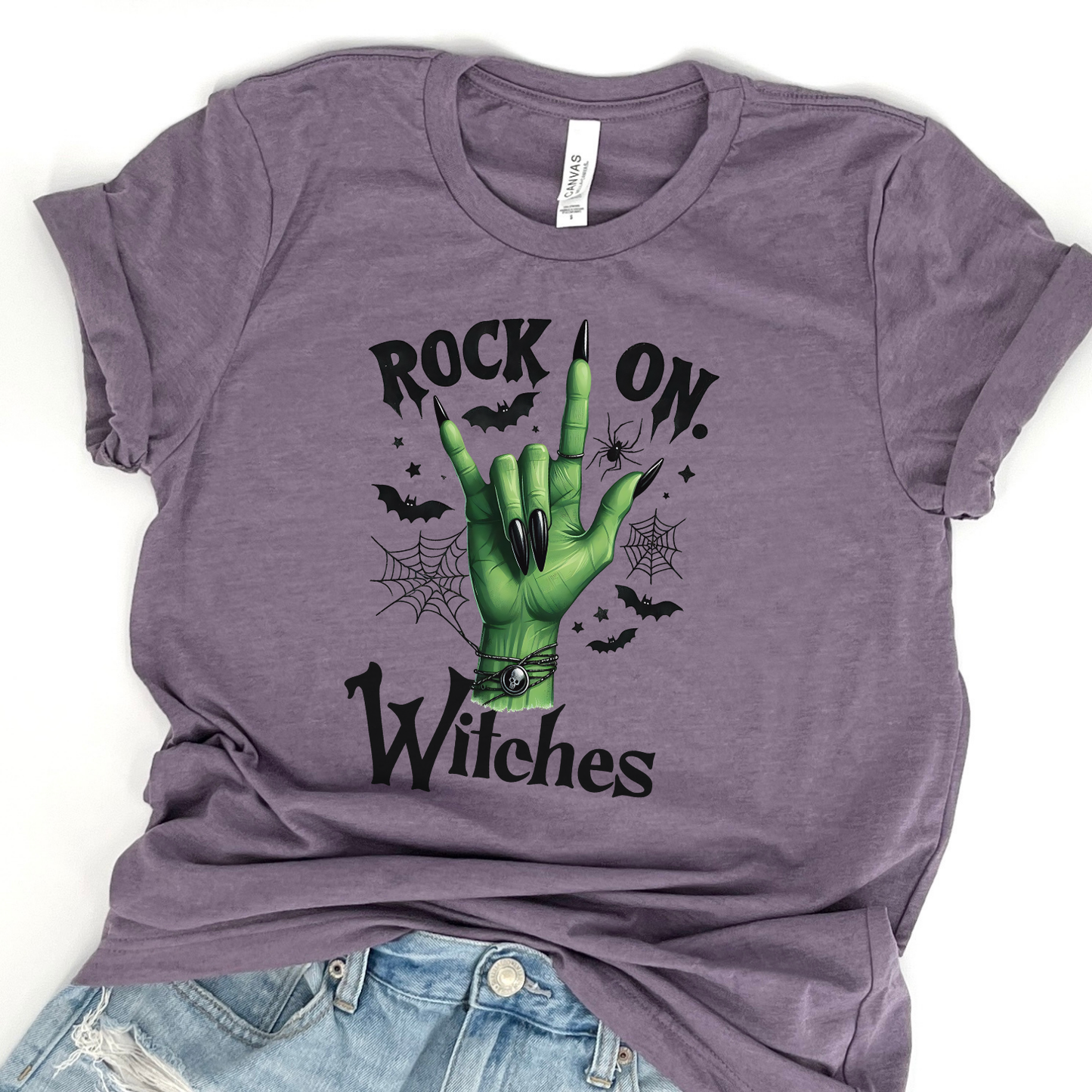 Rock on witches Halloween t-shirt