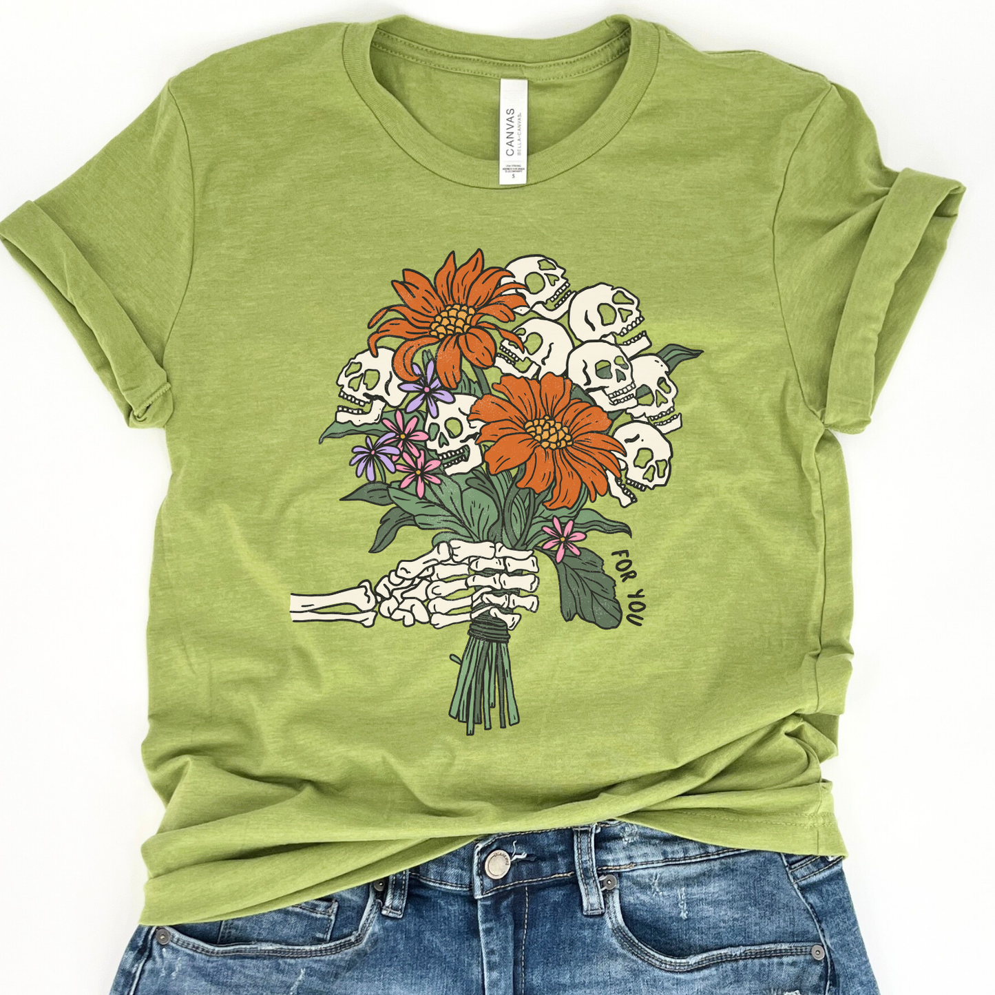 Halloween bouquet of flowers t-shirt