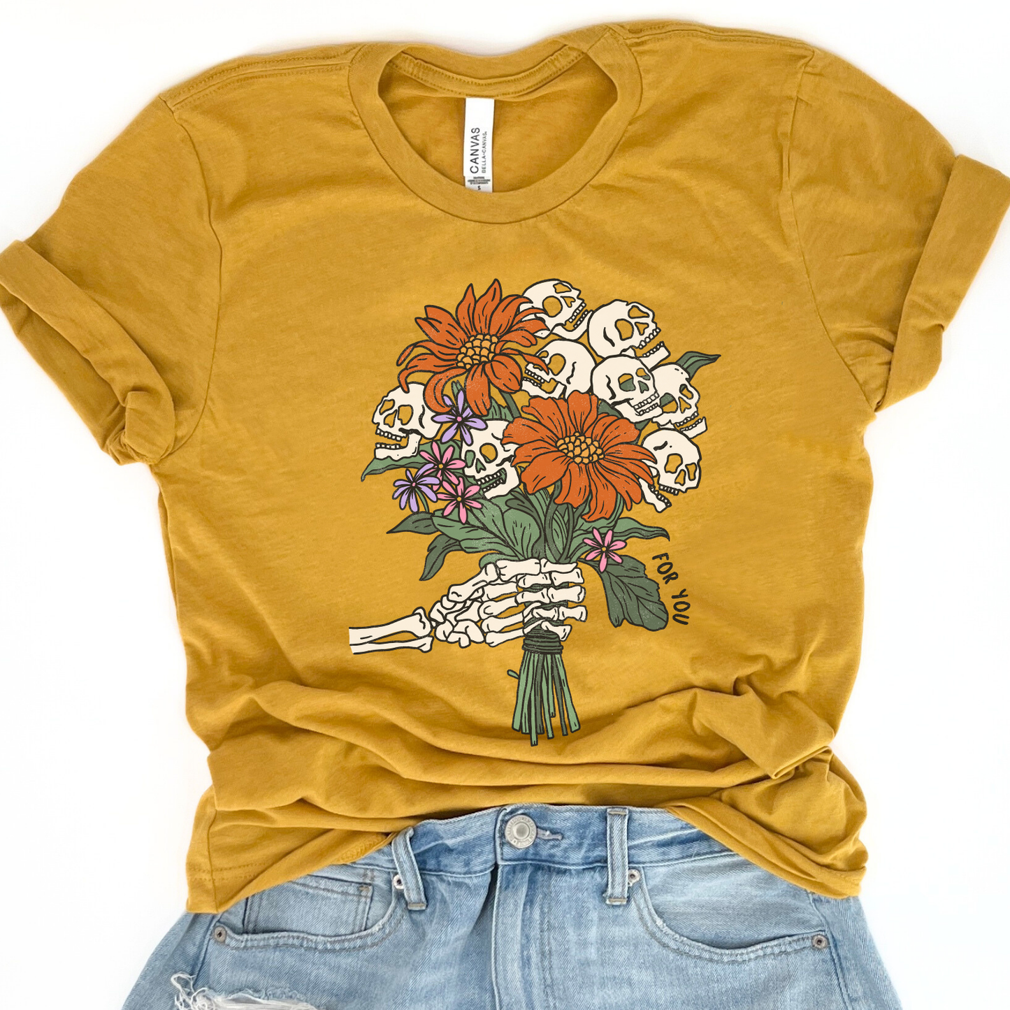 Halloween bouquet of flowers t-shirt