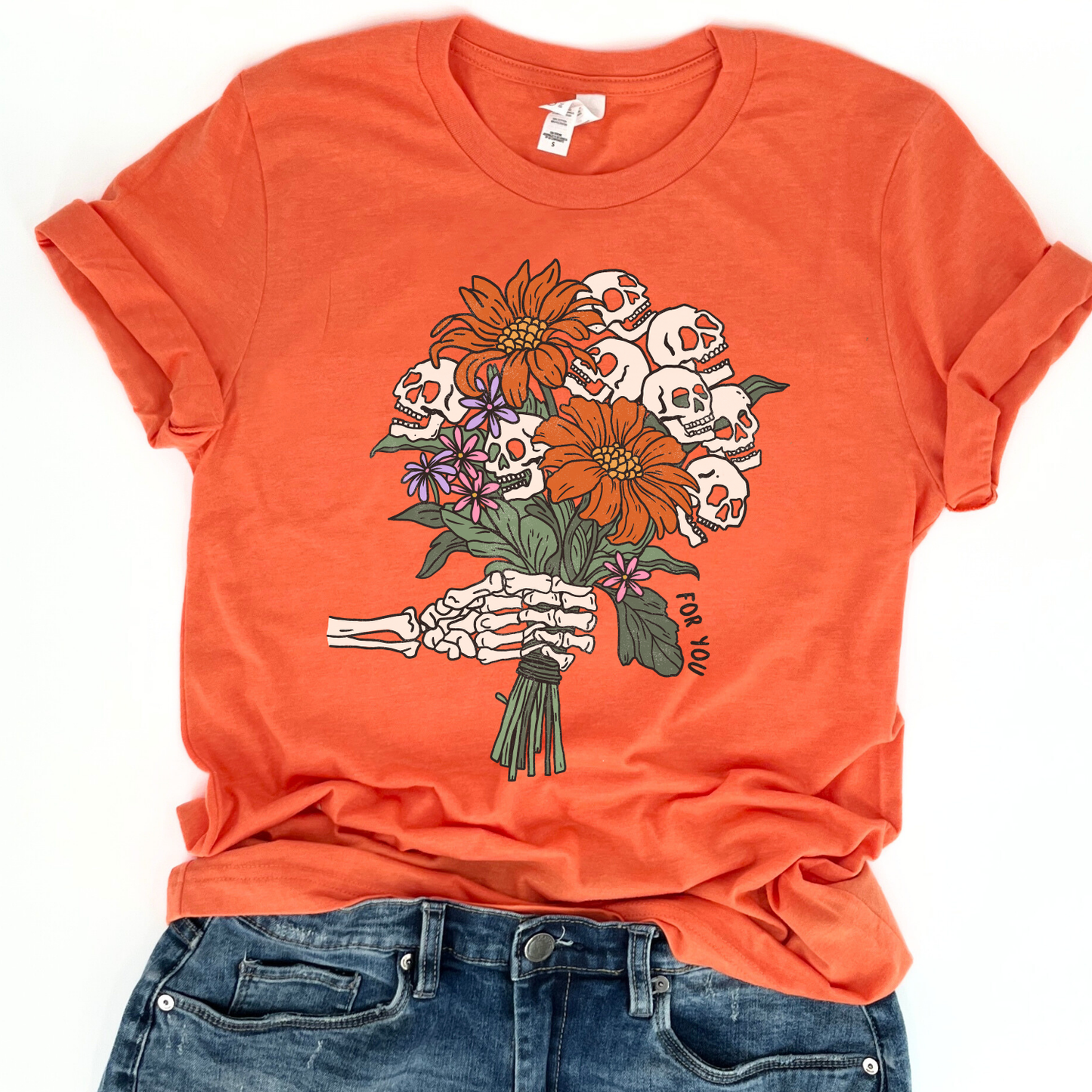 Halloween bouquet of flowers t-shirt