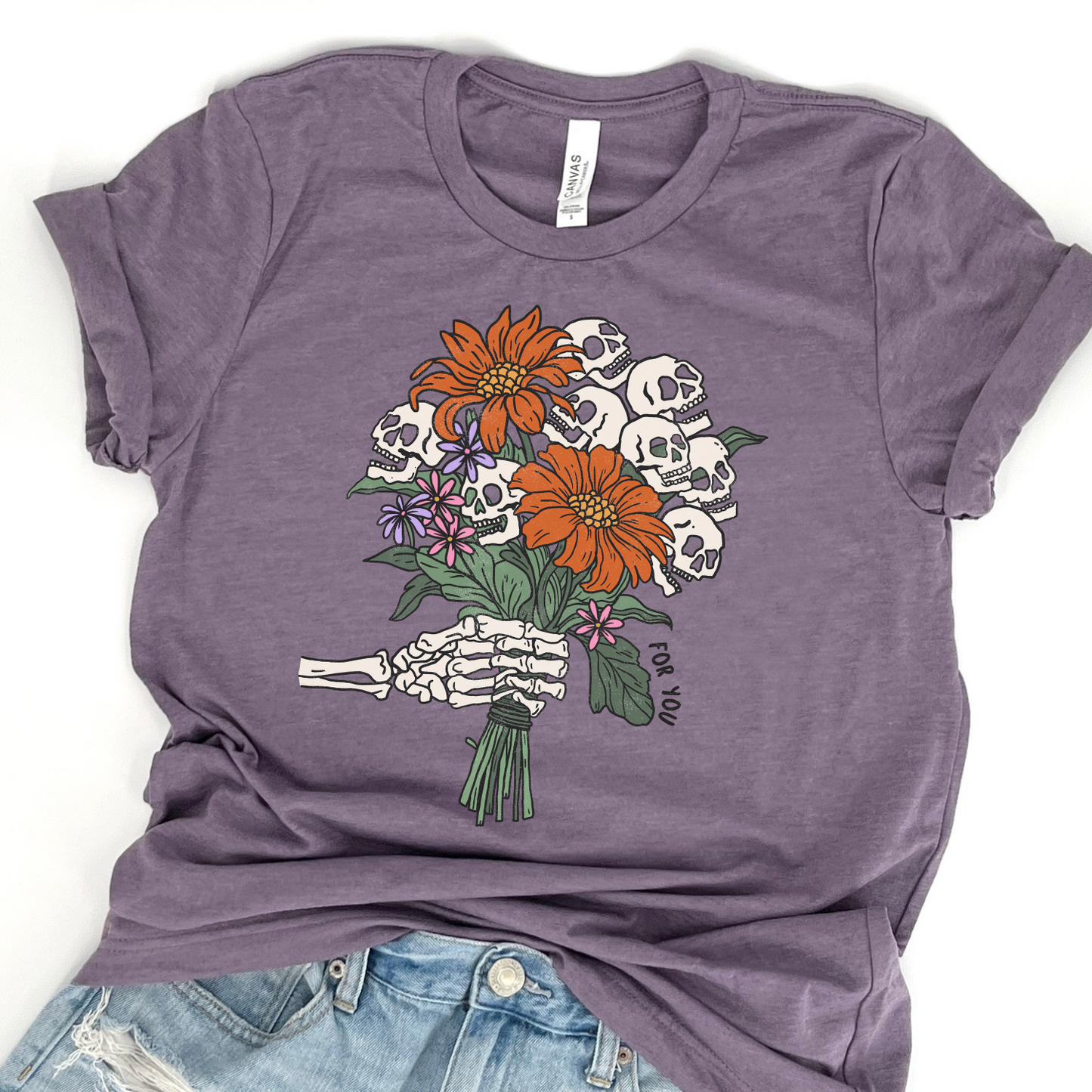 Halloween bouquet of flowers t-shirt