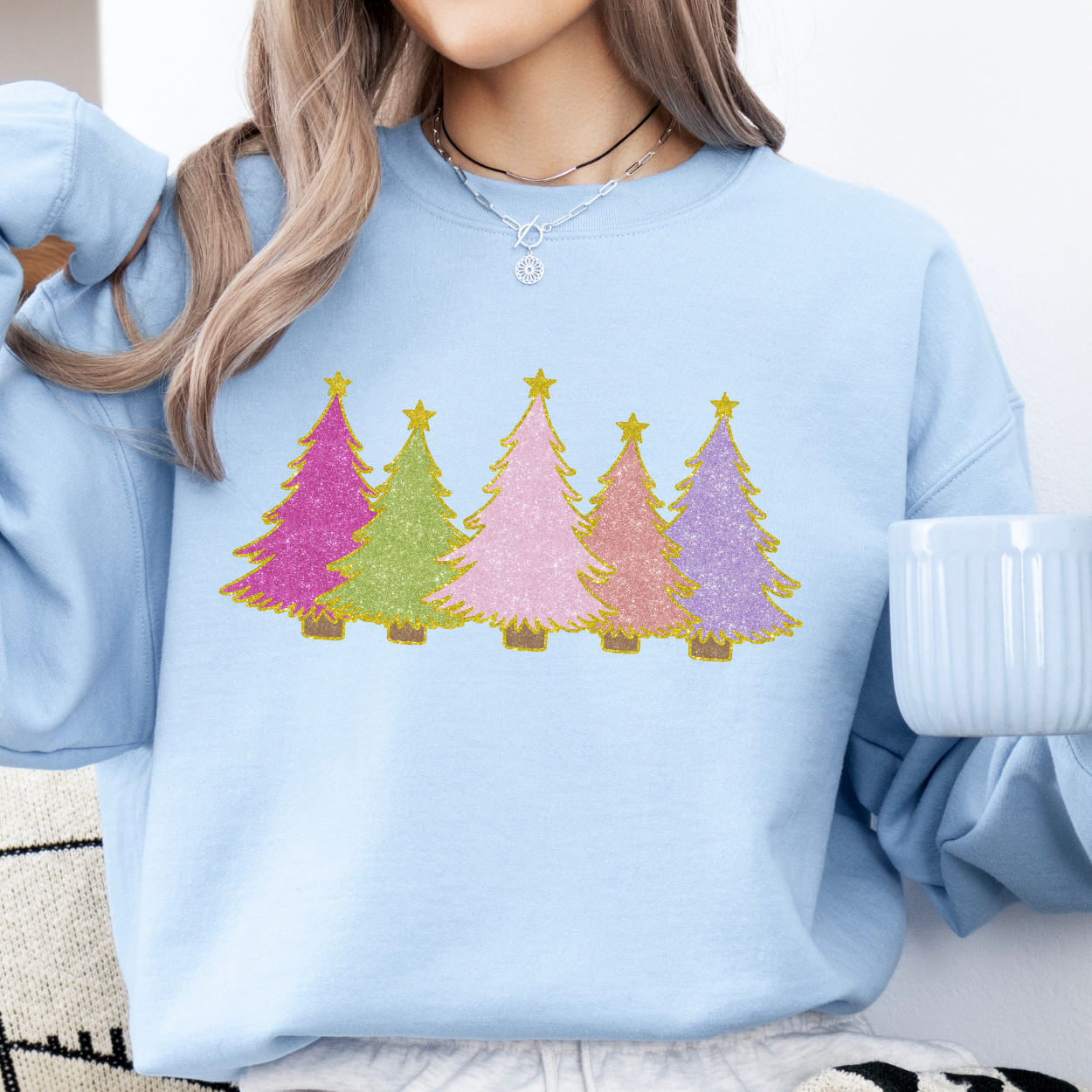 Sparkling Christmas tree sweatshirt