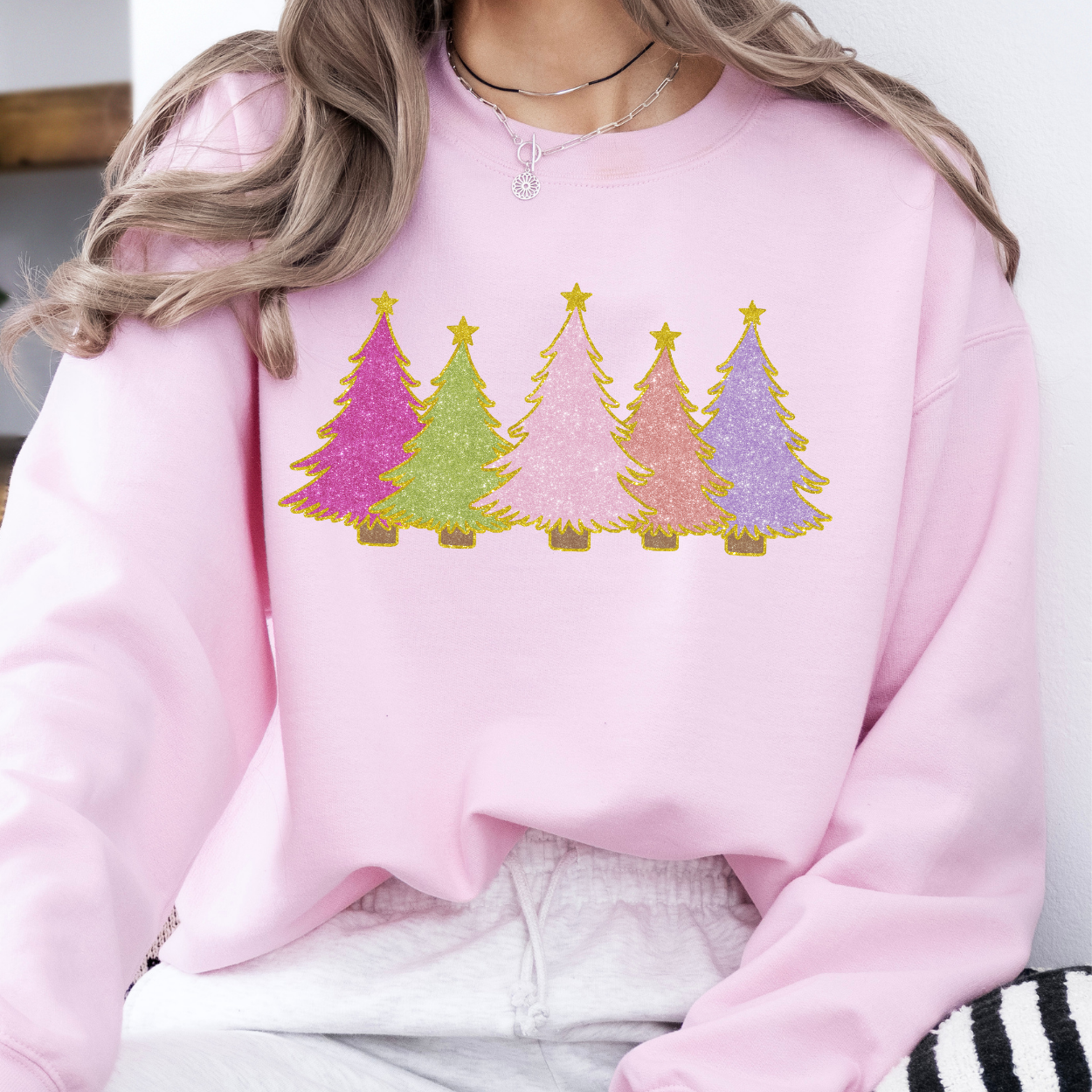 Sparkling Christmas tree sweatshirt