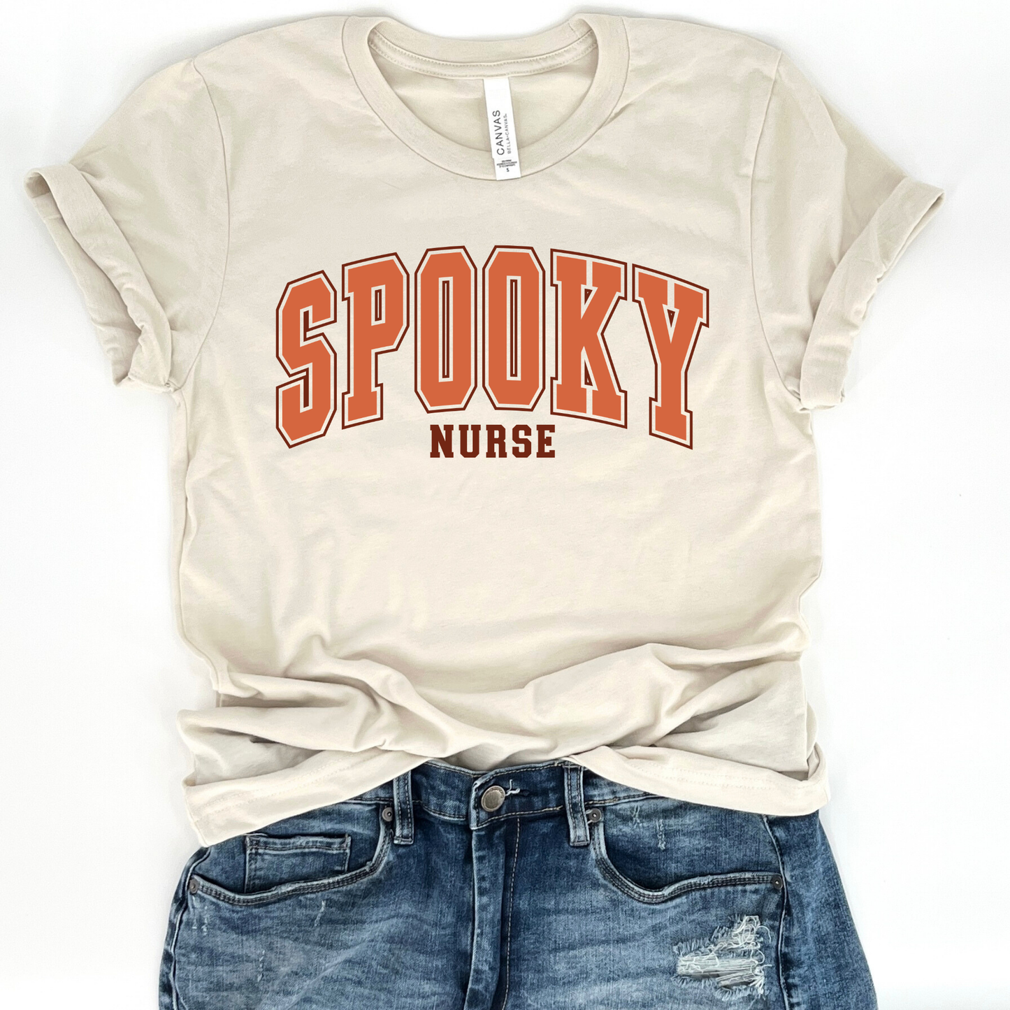 Spooky nurse halloween t-shirt, assorted colors