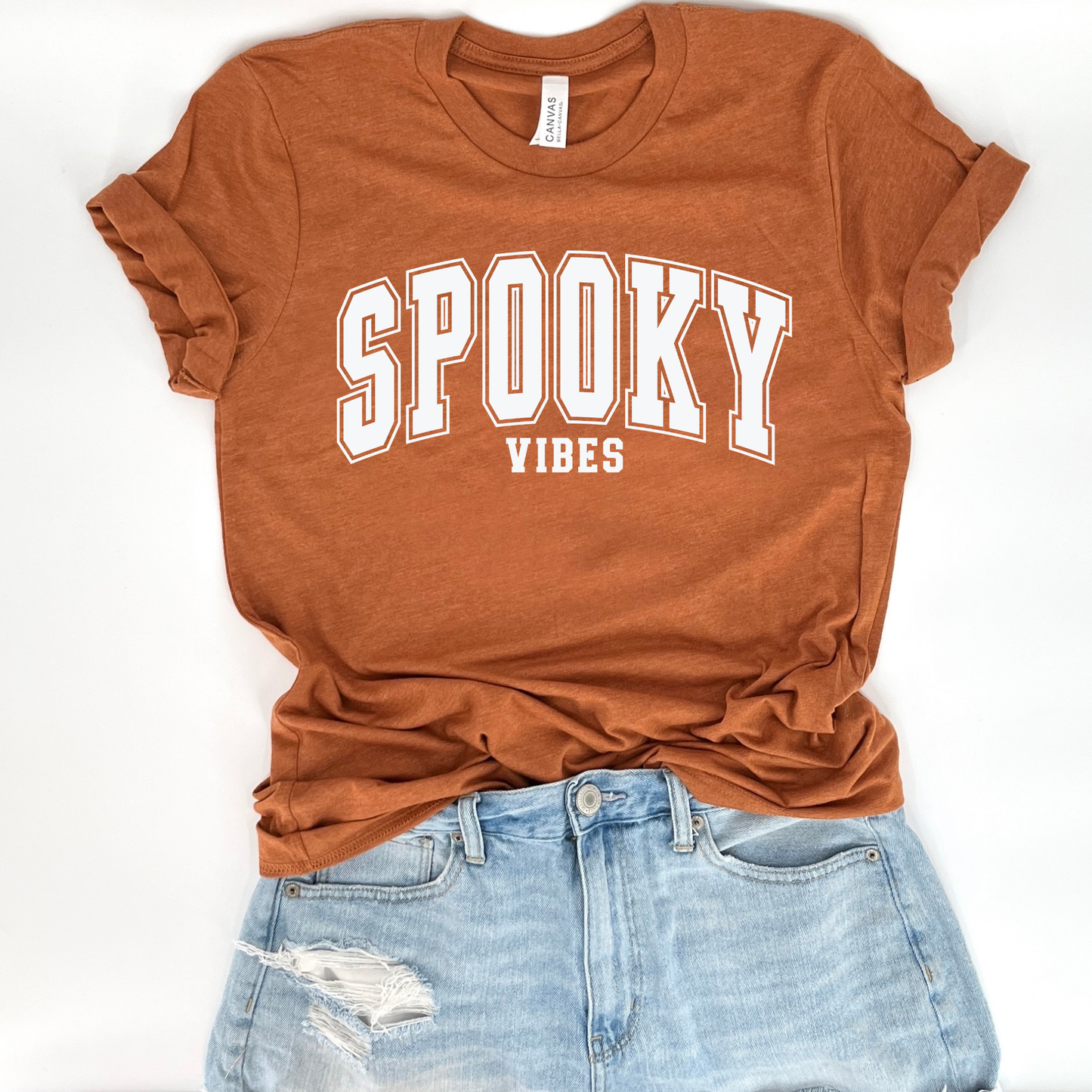 Spooky vibes halloween t-shirt, assorted colors