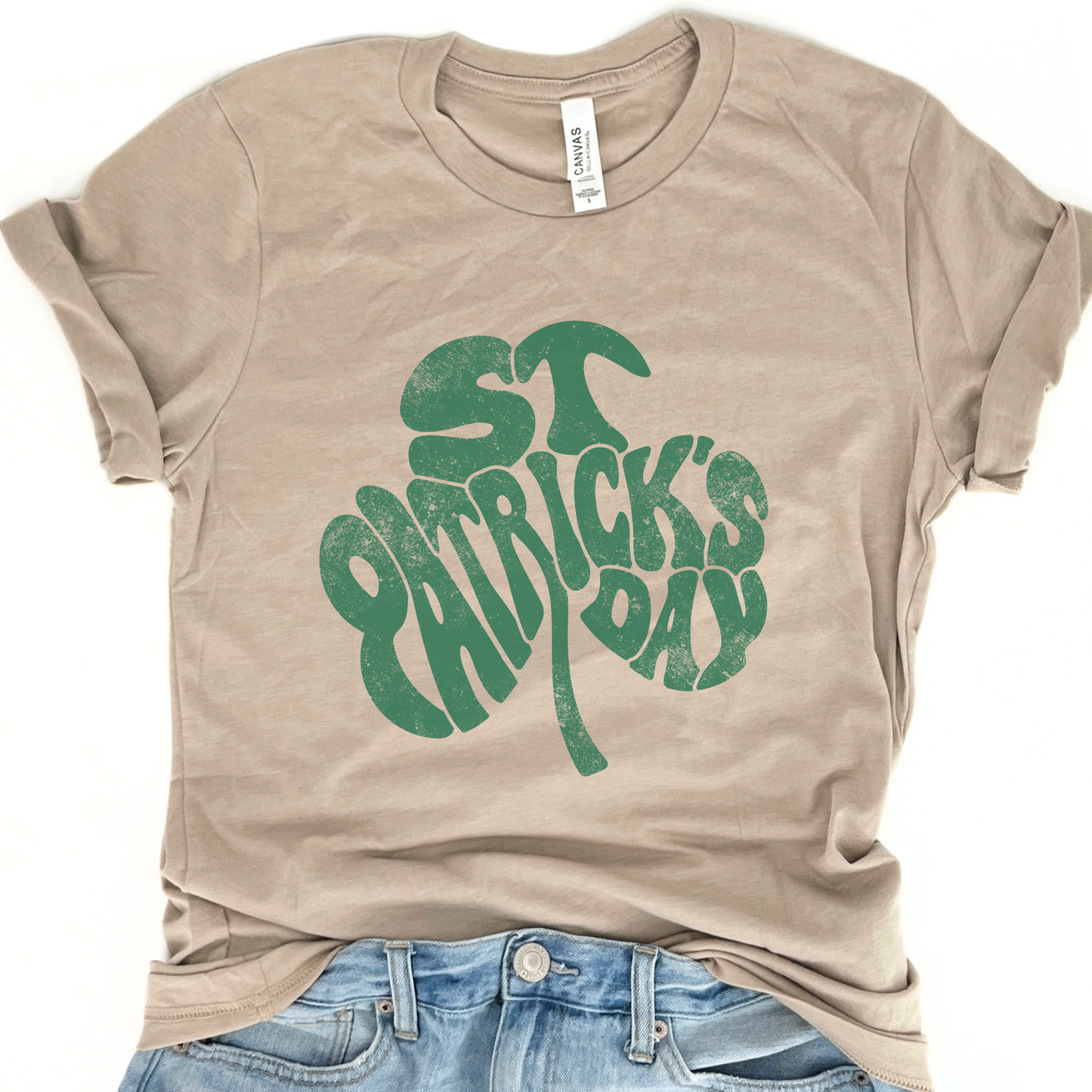 St. Patrick's Day distressed graphic t-shirt