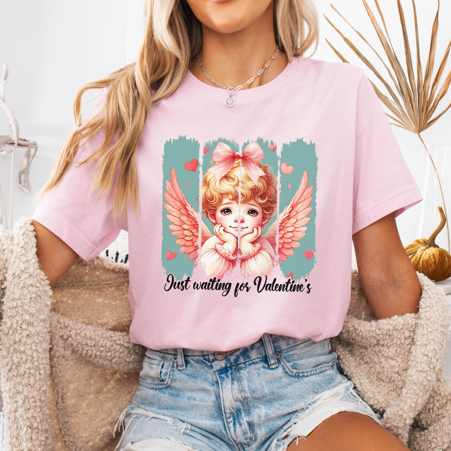 Cupid waiting for Valentine's graphic t-shirt